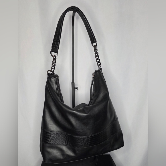 Simply Vera Vera Wang Letta Hobo Bag In Black. - Picture 7 of 8